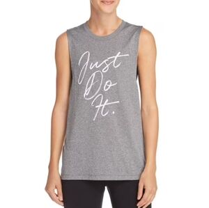 Nike Just Do It The Nike Tee Sleeveless Muscle Tank Top Cursive Writing Size M